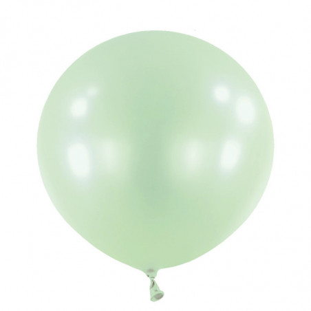 Ballons latex 24" ROND - 60CM  - Mint nacré Pearl Mint Green Anagram