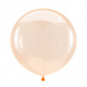 Ballons latex 24" ROND - 60CM - Orange cristal Crystal Clearz Orange Anagram