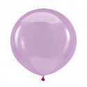 Ballons latex 24" ROND - 60CM - Magenta Transparent Crystal Clearz Anagram