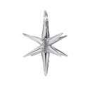 Ballon Étincelle Argent Chromé 105 cm – Party Deco