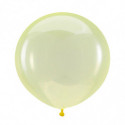 Ballons latex 24" ROND - 60CM - Jaune cristal Crystal Clearz Yellow Anagram