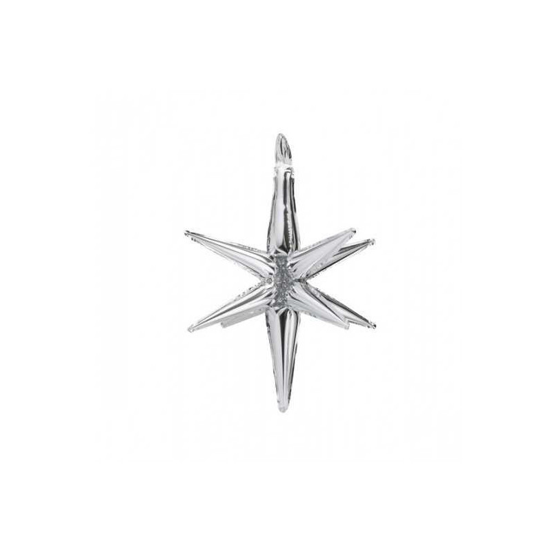 Ballon Étincelle Argent Chromé 50 cm – Party Deco
