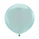 Ballons latex 24" ROND - 60CM - Vert cristal Crystal Clearz Green Anagram