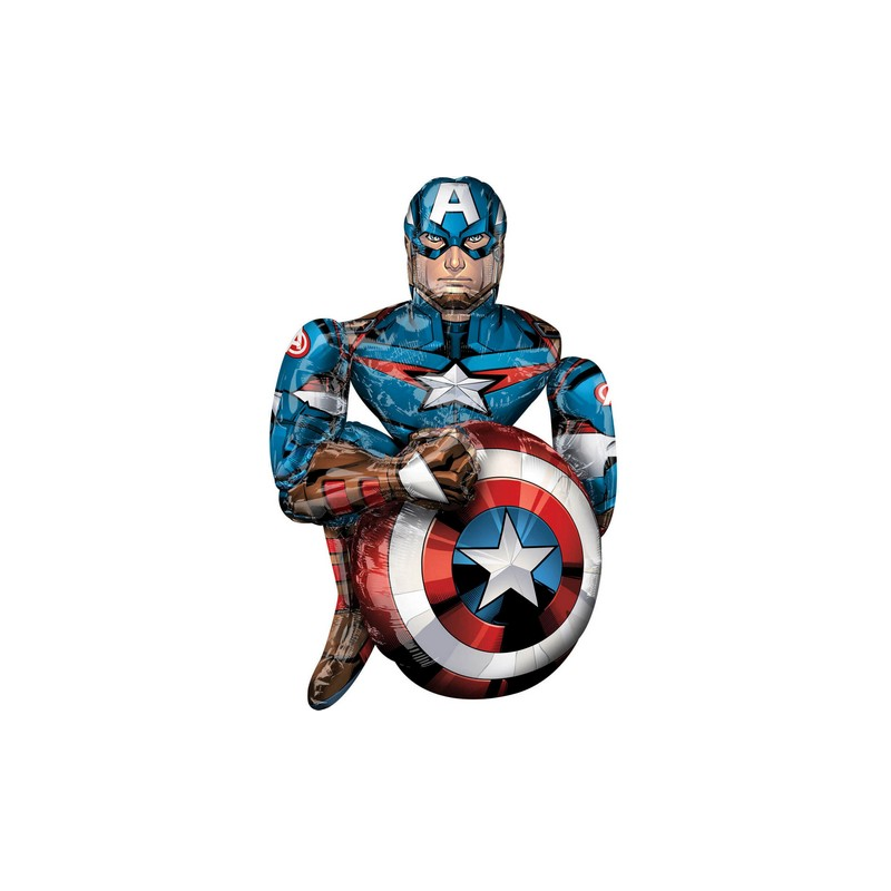 Ballon AirWalker Avengers Captain America 99 x 86 cm – Anagram