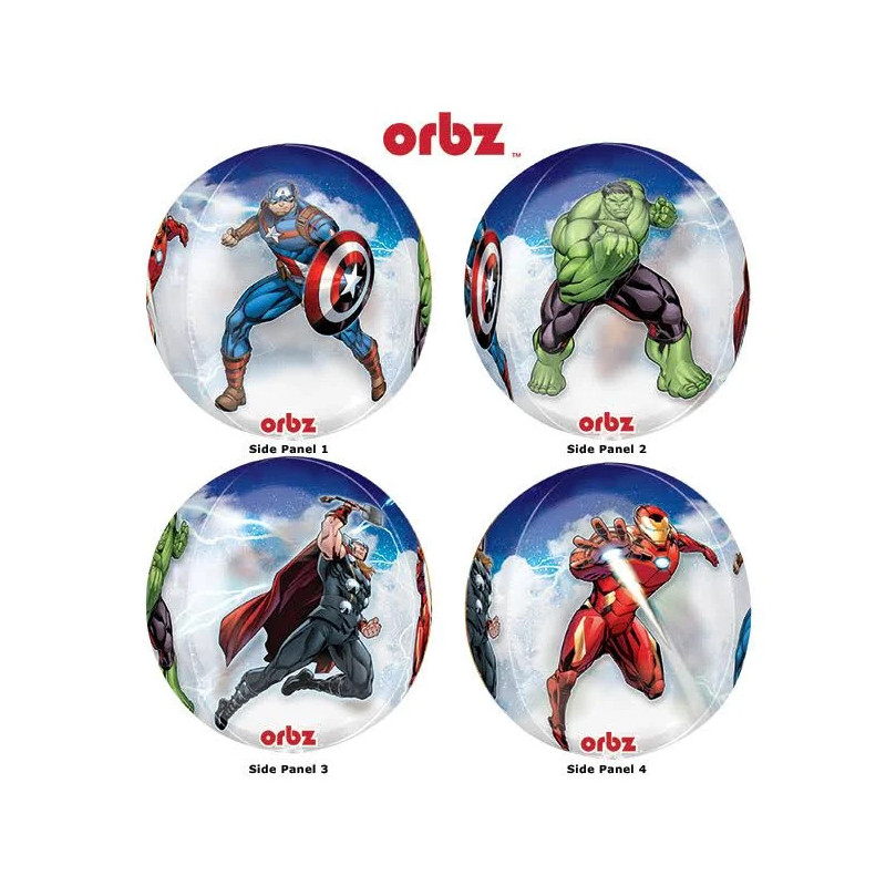 Ballon Bubble Avengers Hulk Captain America Iron Man Black Panther - Anagram