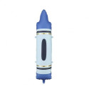 Ballon Supershape Crayon Bleu Effet Matifié – Party Deco