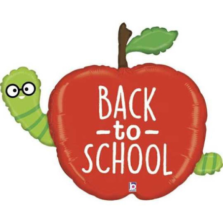 Ballon XL Back to School Pomme et crayon Rentrée des classes