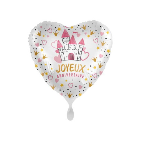 Ballon Mylar Coeur Joyeux Anniversaire Princesse 46 cm – Riethmüller